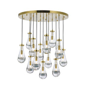 Rayne Collection - Round Cluster - W: 80cm  H: 120cm - Brass