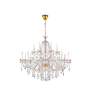 Bohemian Brilliance LARGE 18 Arm Two Tier Chandelier - GOLD