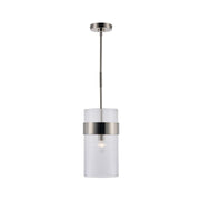 Provincial Collection - Single Light - Rod Suspension -  Polished Nickel