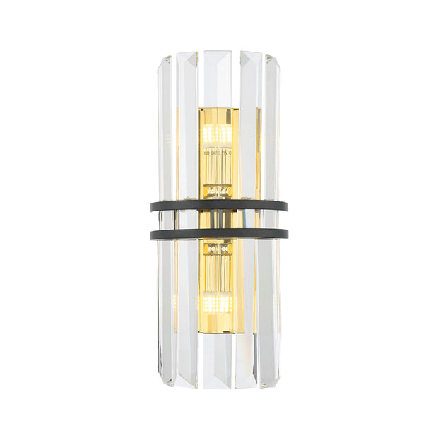 Ashton Collection - Wall Sconce - Black and Gold Plated