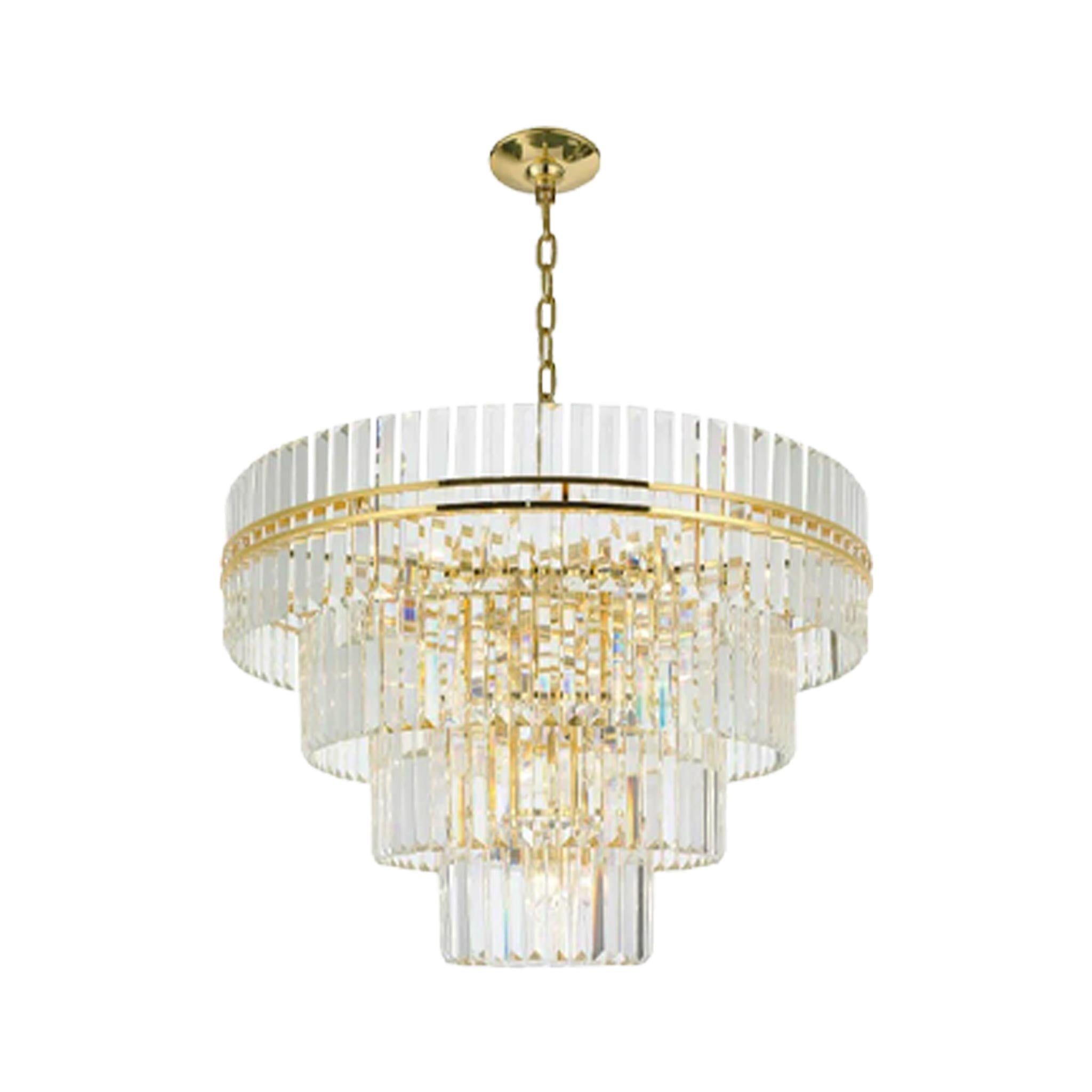 Ashton Collection - Four Tier Chandelier - Gold - W:100cm – Designer ...