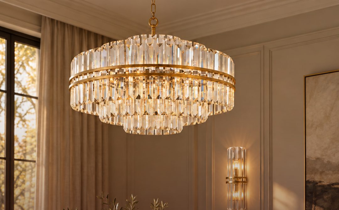 A Beautiful Connection: Ashton Collection - Chandelier - Antique Gold Finish - W:55cm with Ashton Collection - Wall Sconce - Antique Gold
