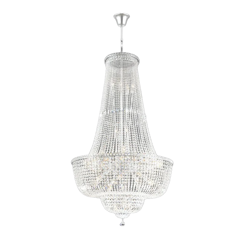 Empress Crystal Basket Chandelier - Chrome - 45 Light – Designer