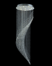 Contemporary Wave LED Chandelier - W:60cm H:190cm