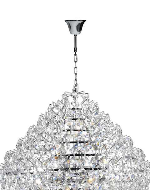 NewYork - Diamond Edge Crystal Pendant Light - 60cm