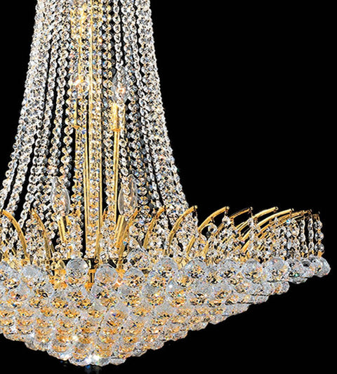 Cascading Empress Chandelier - 16 Light - Gold - W:75cm