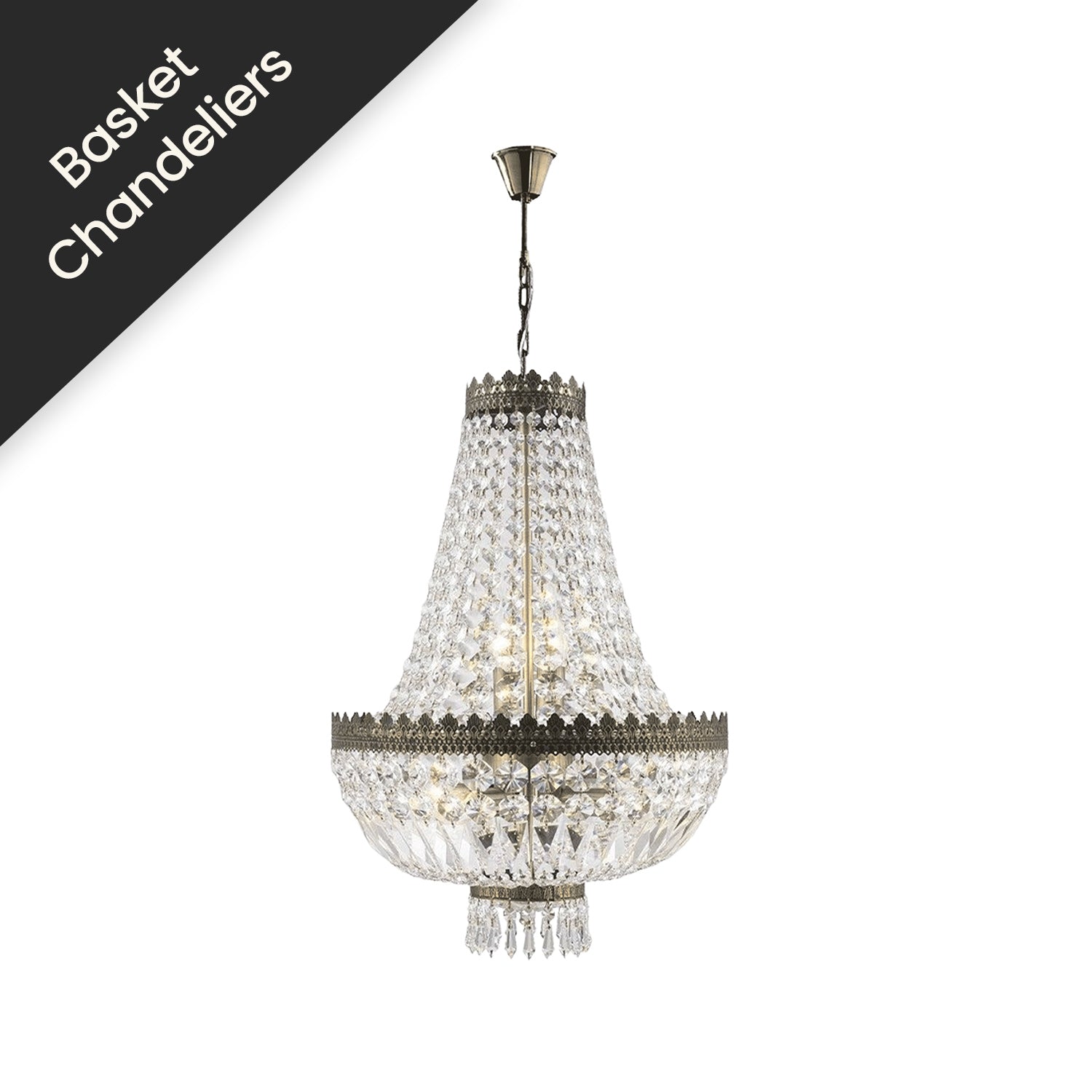 Basket chandelier