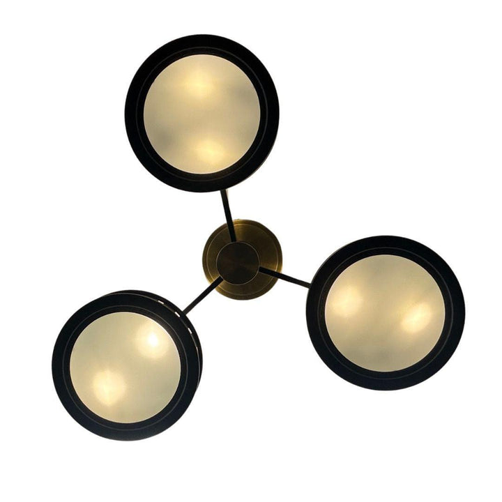 Kirby Collection - Flush Mount Chandelier - Matte Black Frame - W:74cm