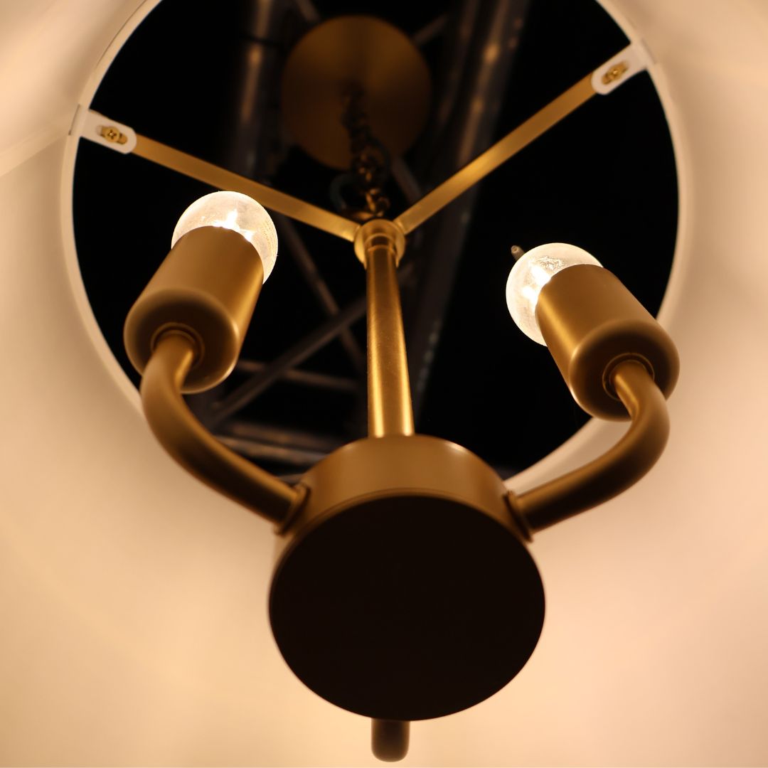 Dixon Collection - Chandelier - W:33cm - Satin Brass