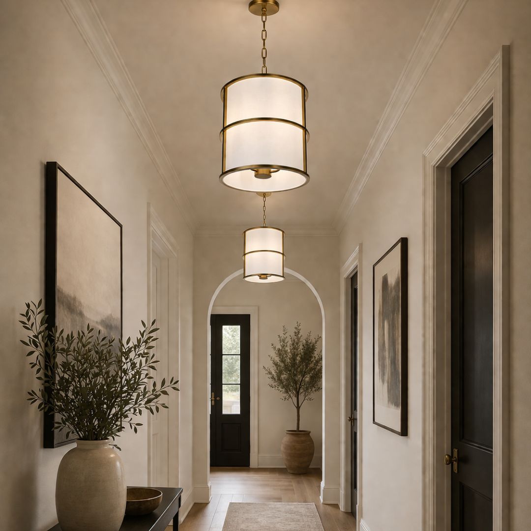 Dixon Collection - Chandelier - W:33cm - Satin Brass