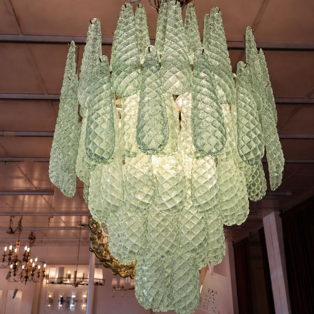 Libby Collection - 16 Lights Chandelier - Green