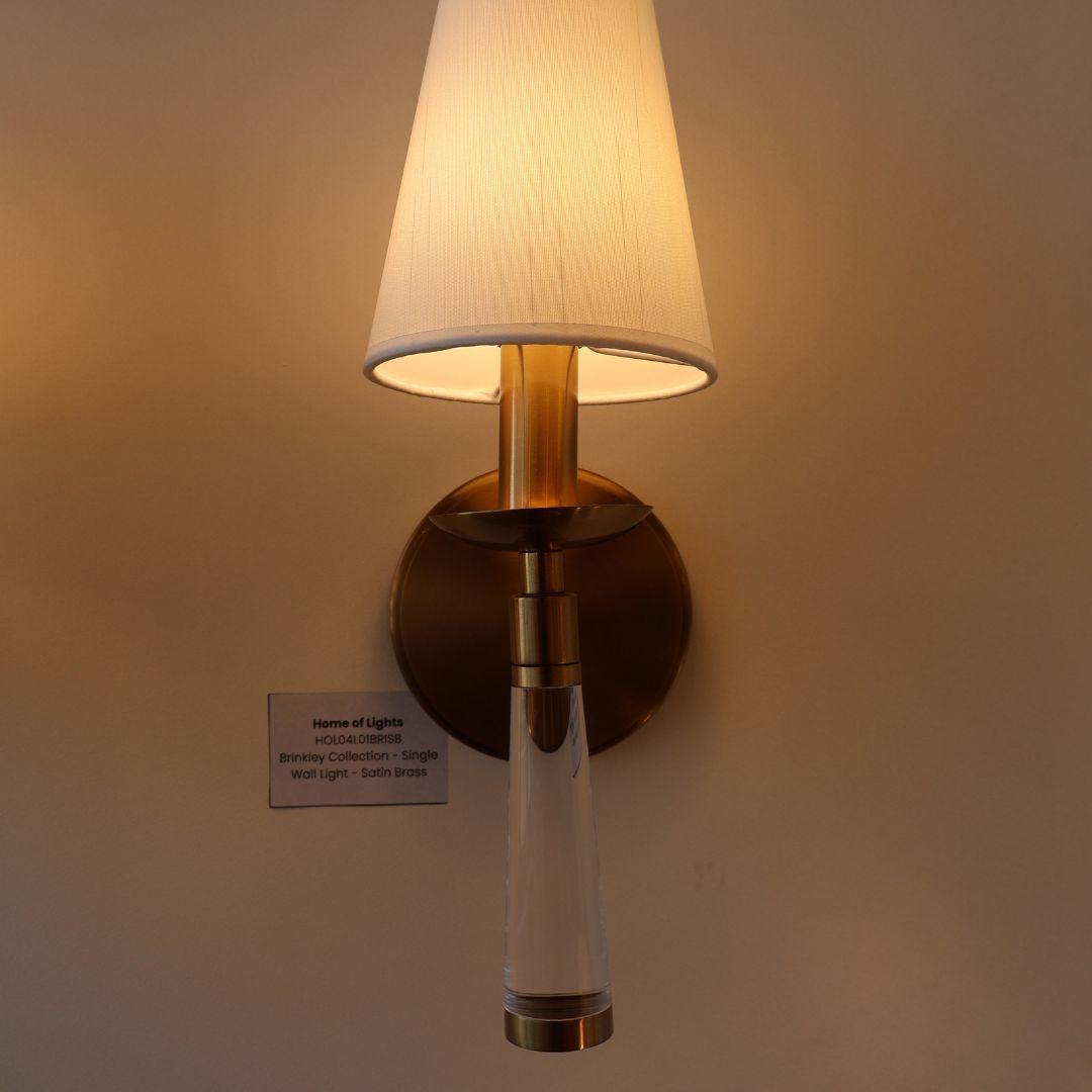 Brinkley Collection - Wall Light - Satin Brass