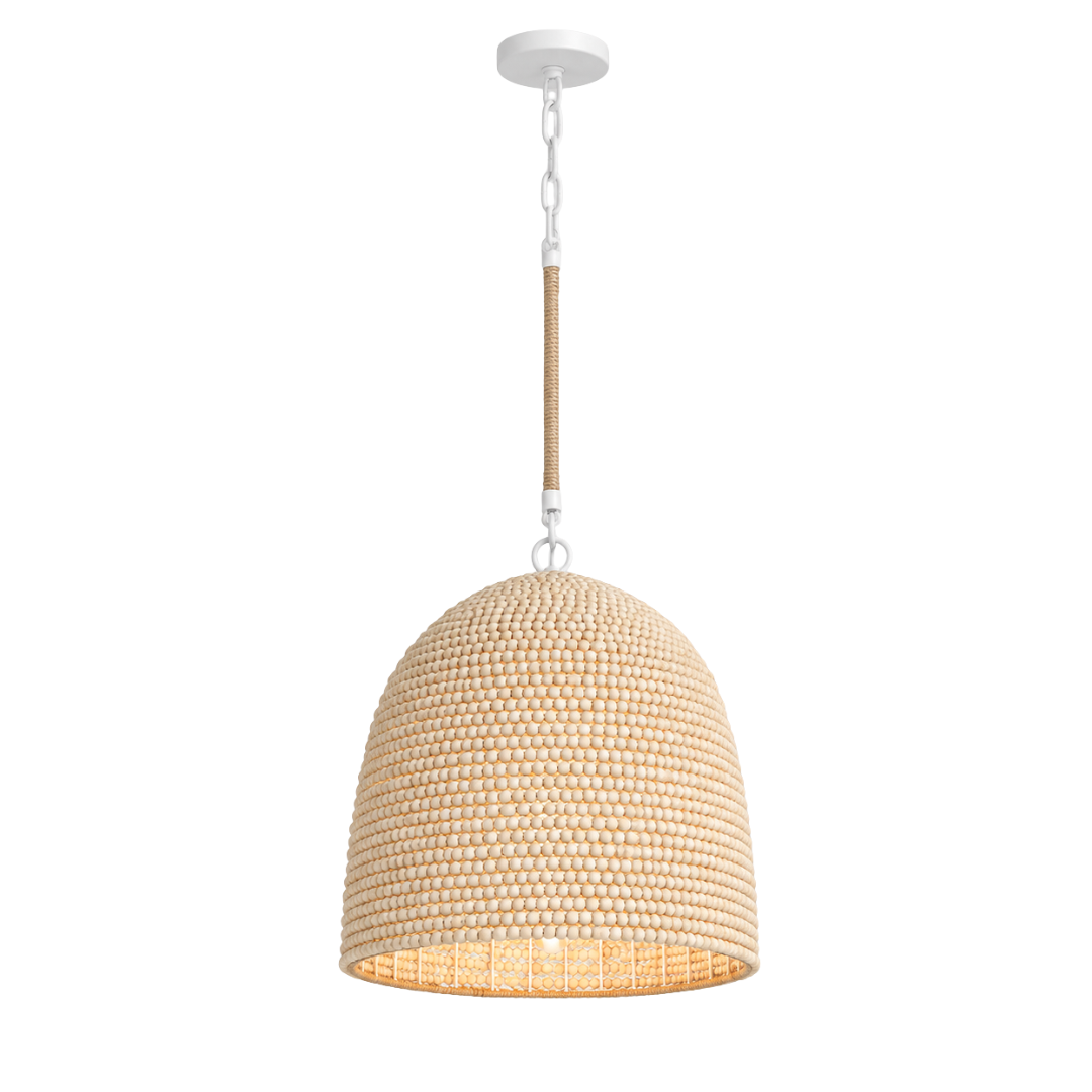 Roxy Collection - Matte White Pendant - W:40cm