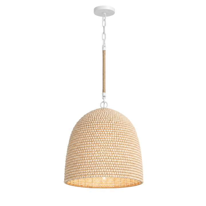 Roxy Collection - Matte White Pendant - W:40cm