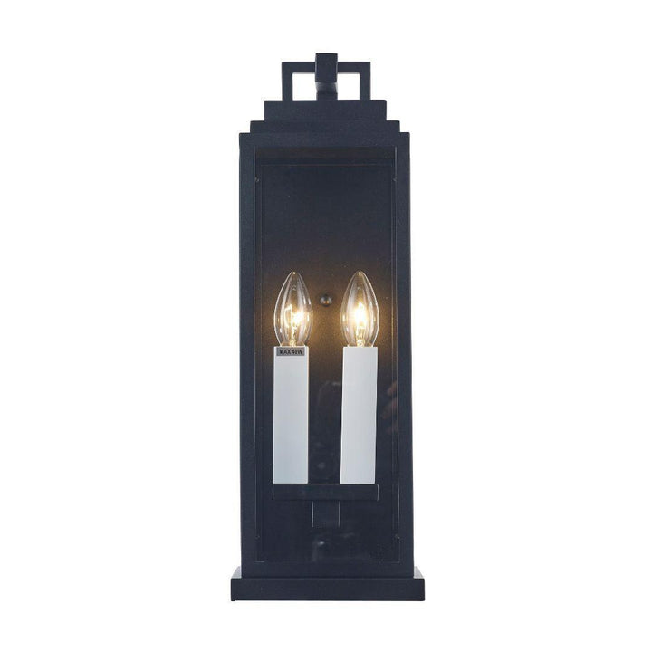 Atlas Collection - 2 Light - Wall Sconce - Matte Black - H:48cm