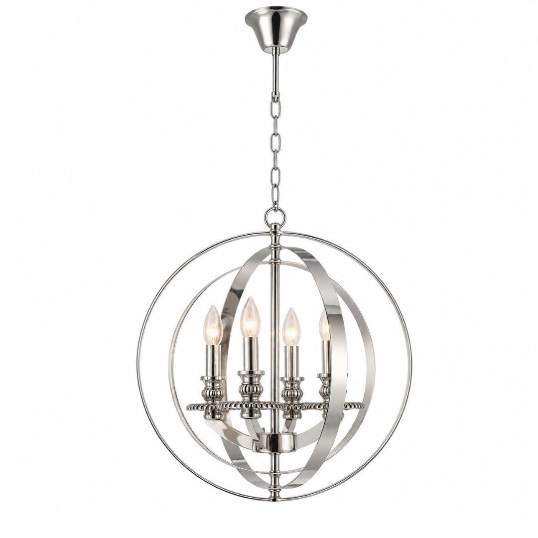 Hampton Orb - 4 Light - Silver Plated