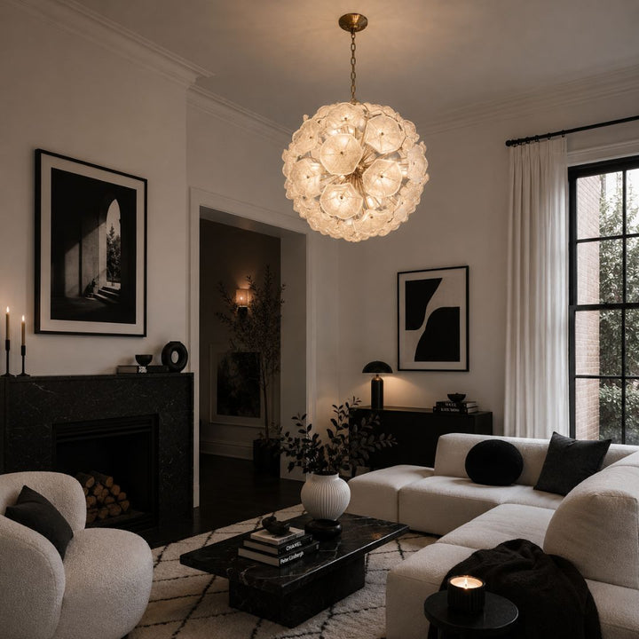 Marselle 9 Lights Pendant - White
