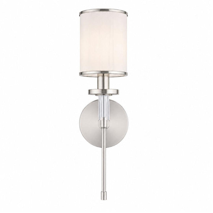 Hollis Collection Wall Sconce - Single Light - Polished Nickel