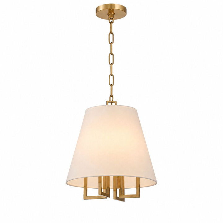Strata Collection - Pendant - Satin Brass - W:40cm