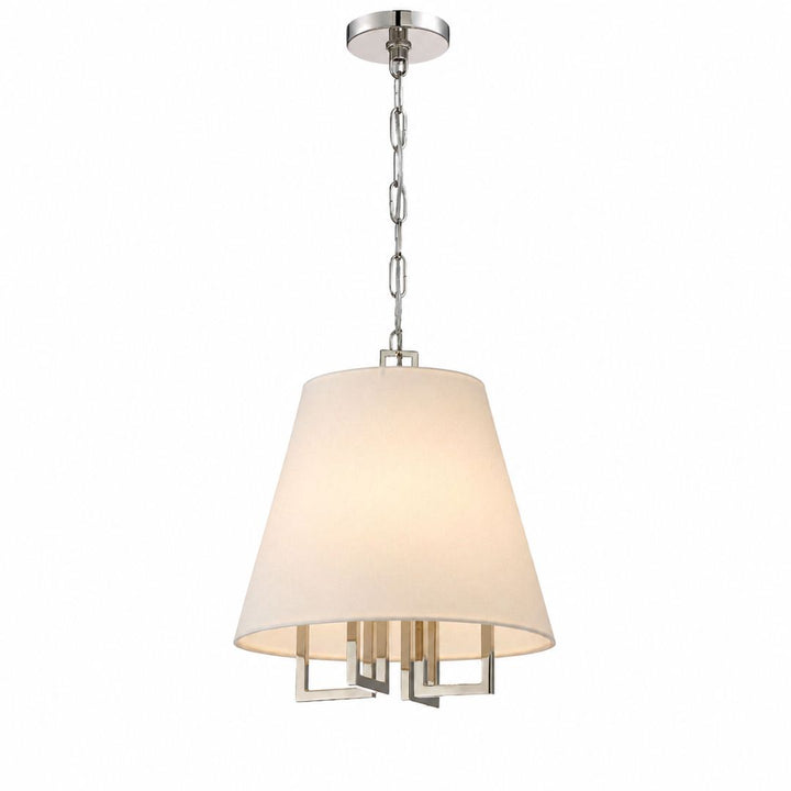 Strata Collection - Pendant - Polished Nickel - W:40cm