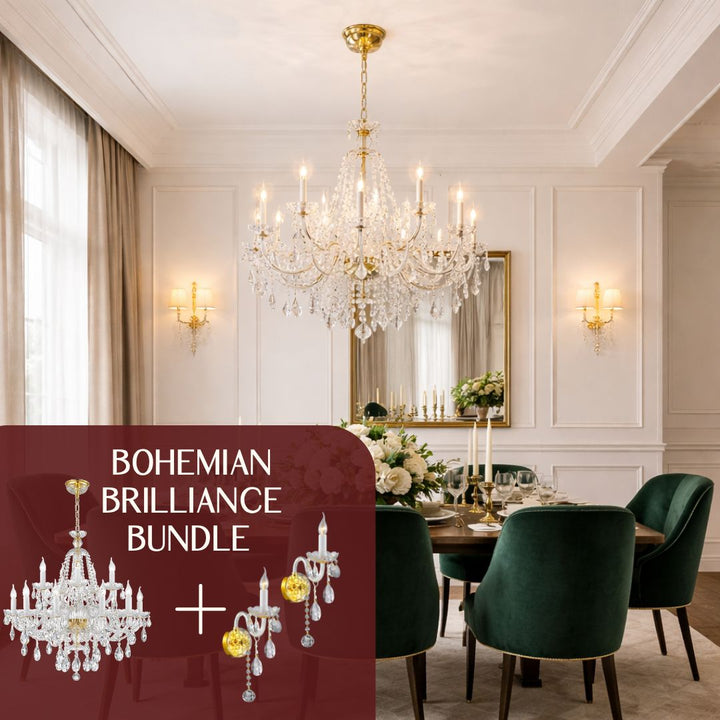 Bohemian Brilliance Bundle (2 FREE sconces) - Designer Chandelier Australia
