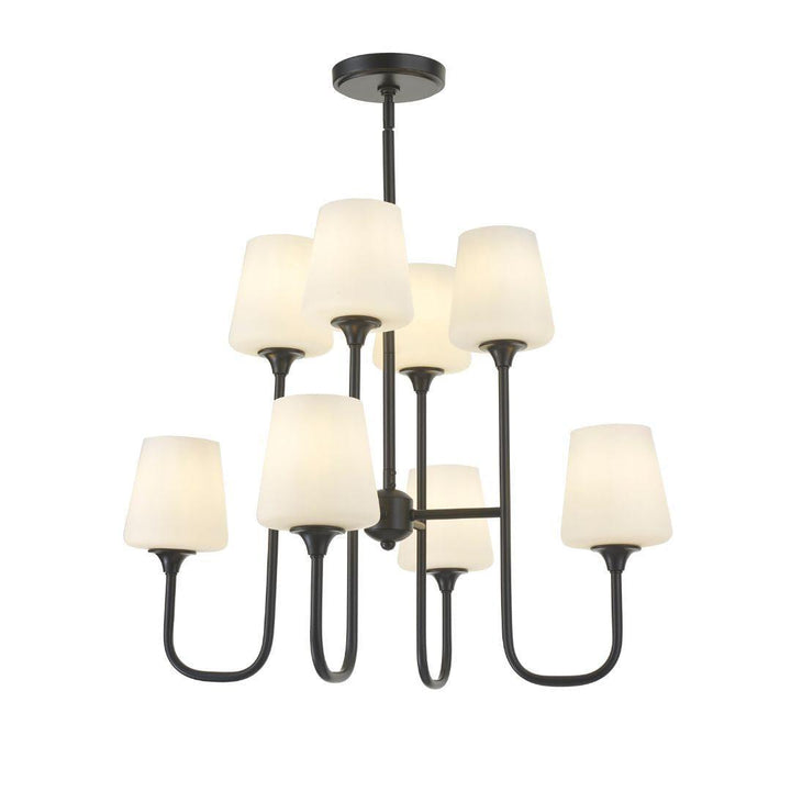 Huntington Collection - 8 Light - Chandelier - Matte Black Frame