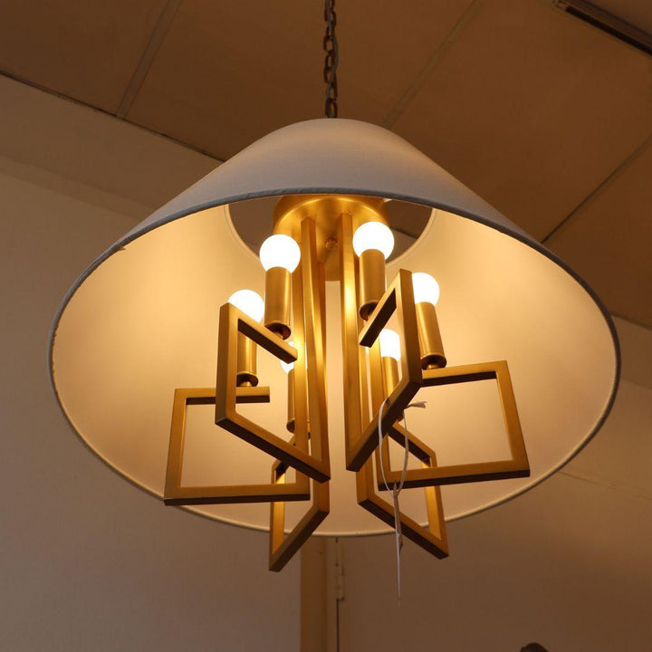 Strata Collection - Pendant - Satin Brass - W:60cm