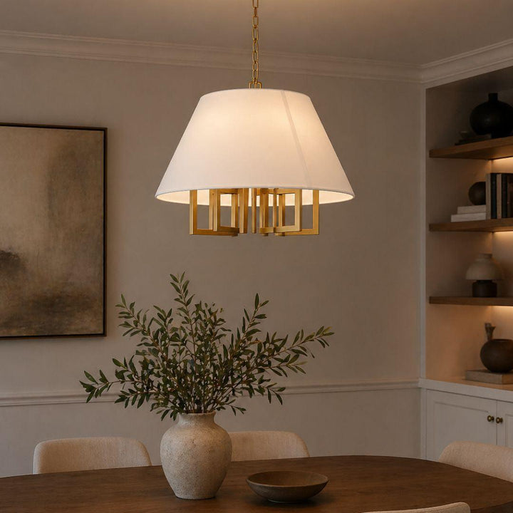 Strata Collection - Pendant - Satin Brass - W:60cm