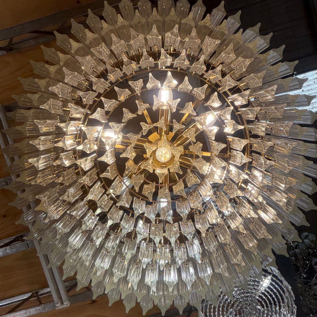 Xavier Collection - 7 Lights Chandelier - Aged Brass - W:60cm