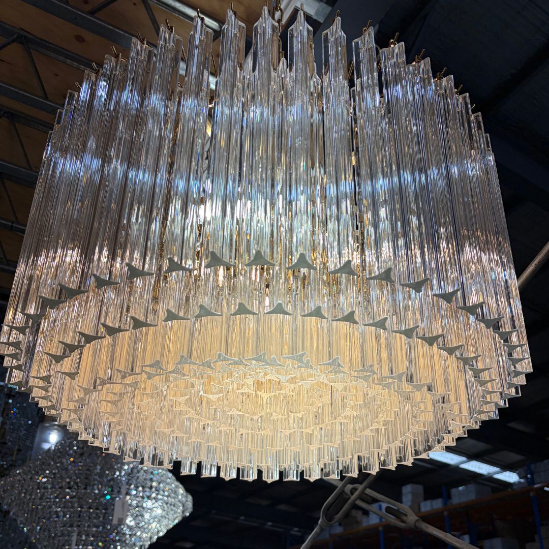 Xavier Collection - 7 Lights Chandelier - Aged Brass - W:60cm