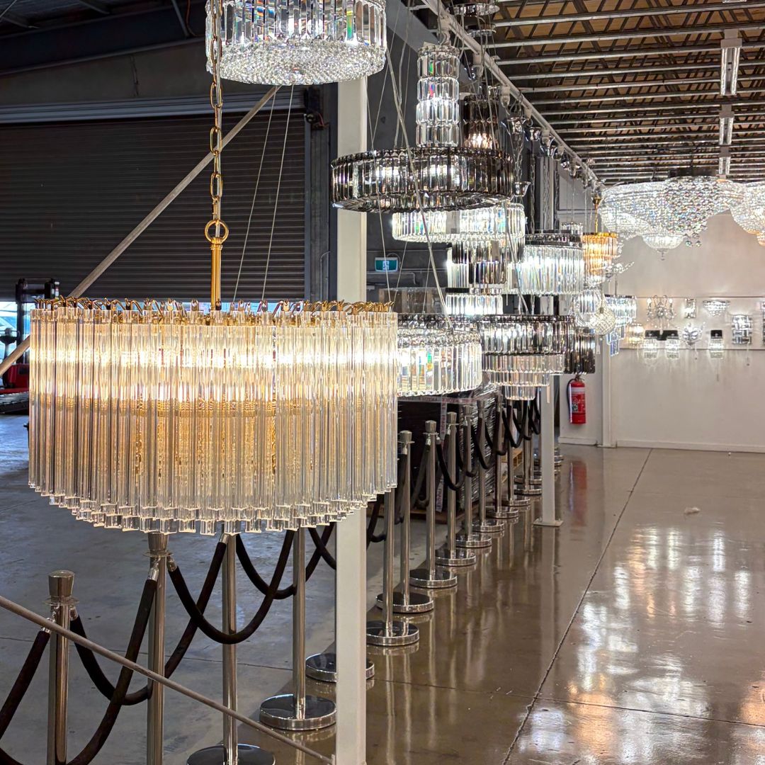 Xavier Collection - 7 Lights Chandelier - Aged Brass - W:60cm