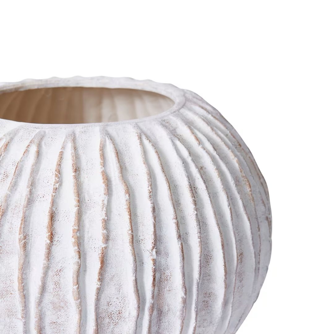 Adelina Vase White