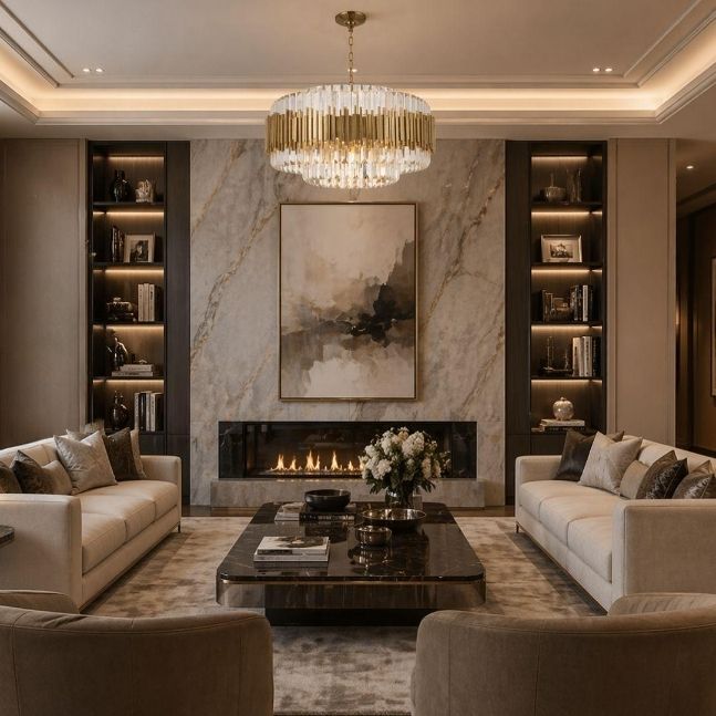Allegra Collection - 72cm Chandelier - Brass