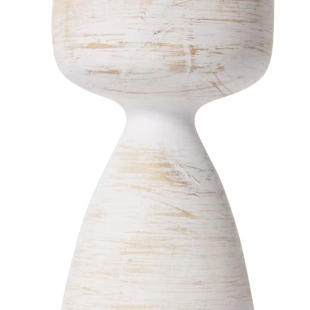 Amari Candle Holder Whitewash