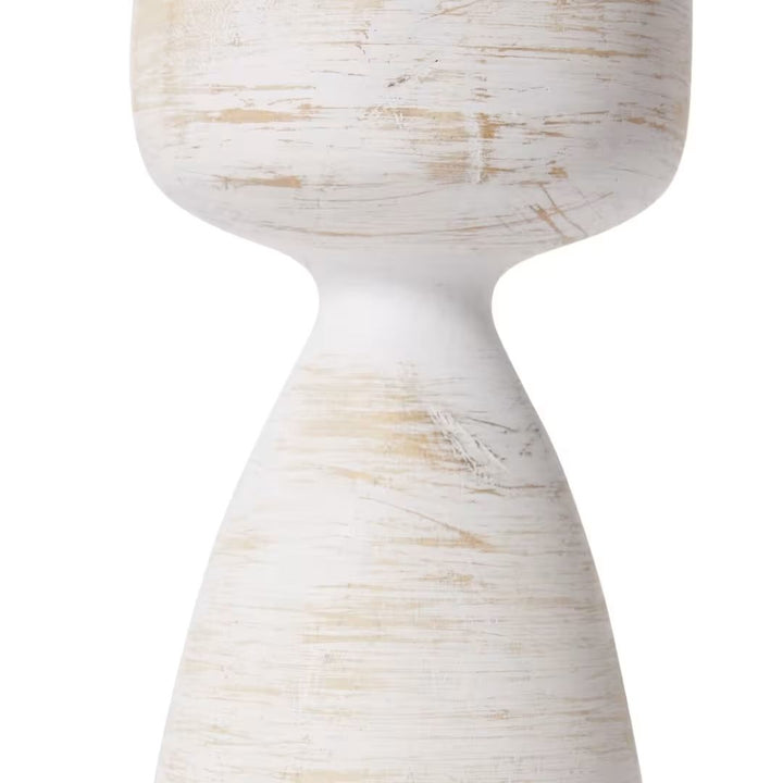 Amari Candle Holder Whitewash