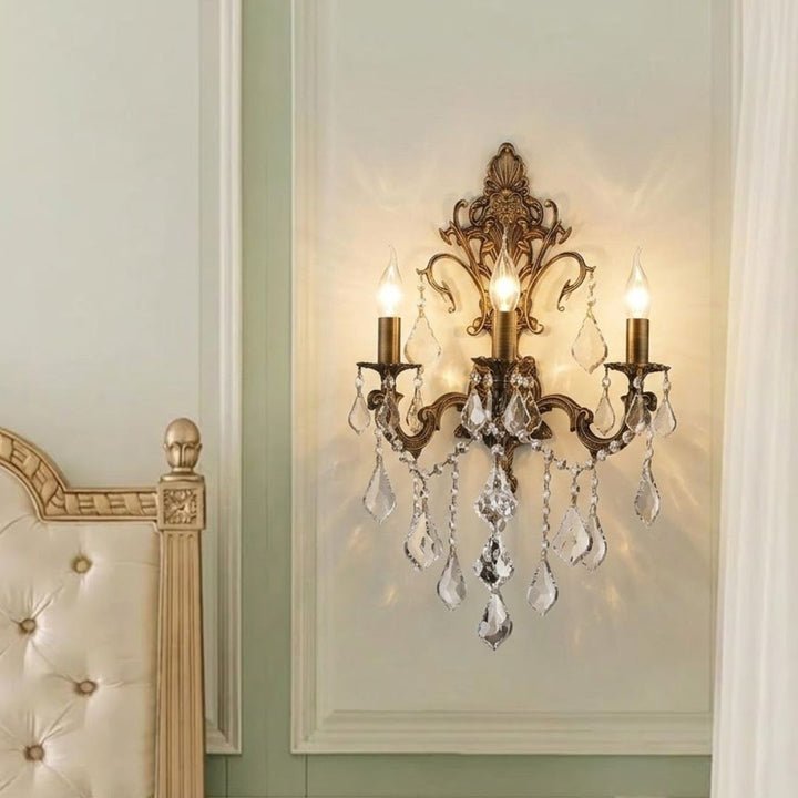 Americana 3 Light Wall Sconce - Antique Bronze Style