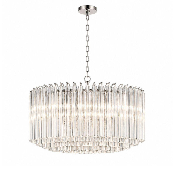 Xavier Collection - 7 Lights Chandelier - Polished Nickel - W:60cm
