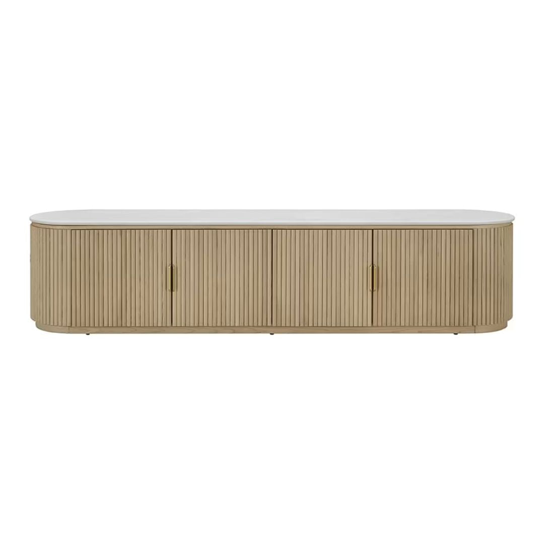 Ares TV Unit Natural & White Marble