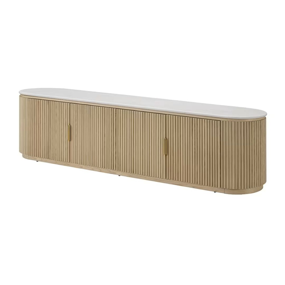 Ares TV Unit Natural & White Marble