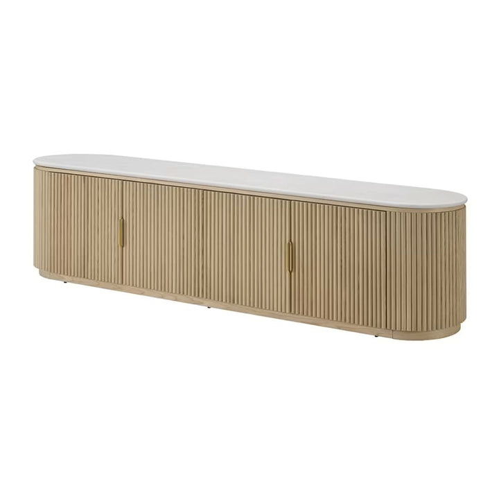 Ares TV Unit Natural & White Marble