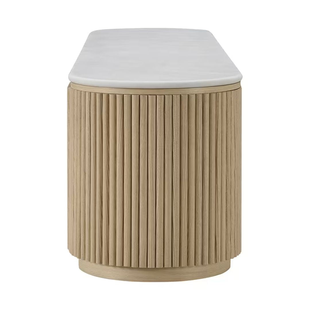 Ares TV Unit Natural & White Marble