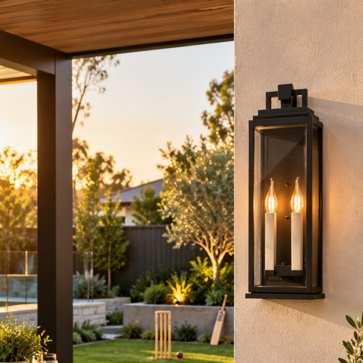 Atlas Collection - 4 Light - Wall Sconce - Matte Black - H:57.3cm