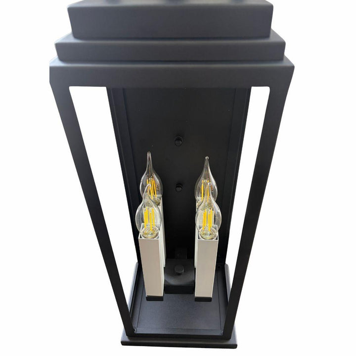 Atlas Collection - 4 Light - Wall Sconce - Matte Black - H:57.3cm