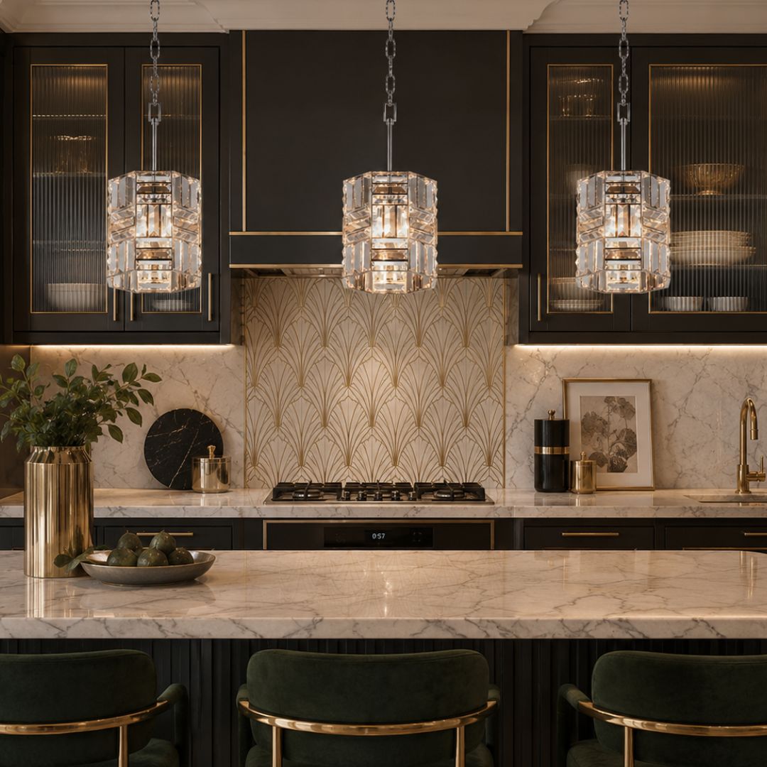 Aurora - NewYork Pendant Chandelier - Width: 22cm - Chrome