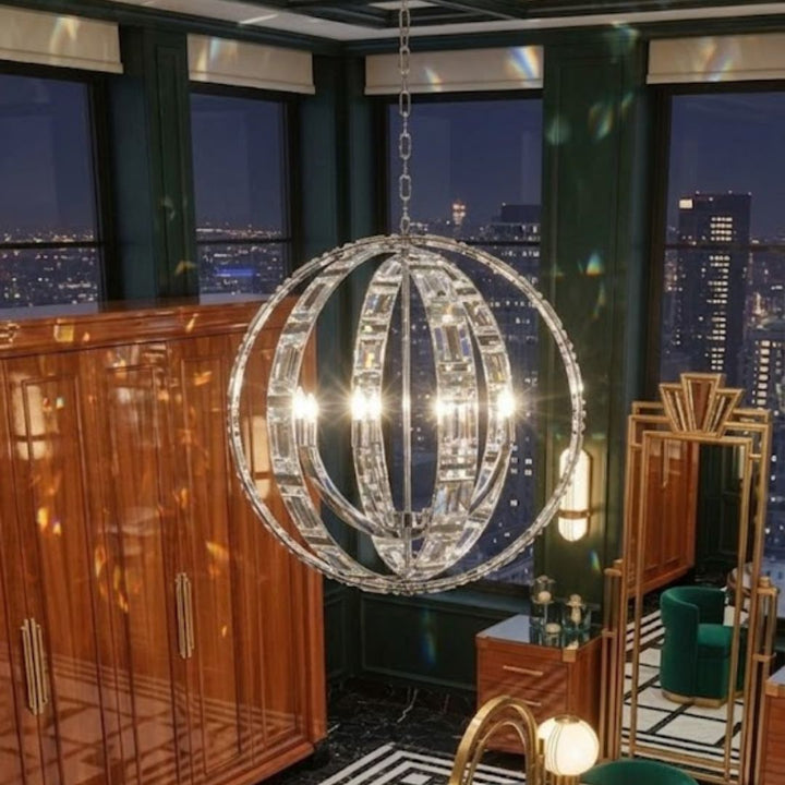 Aurora NewYork Orb - 8 Light - Chrome