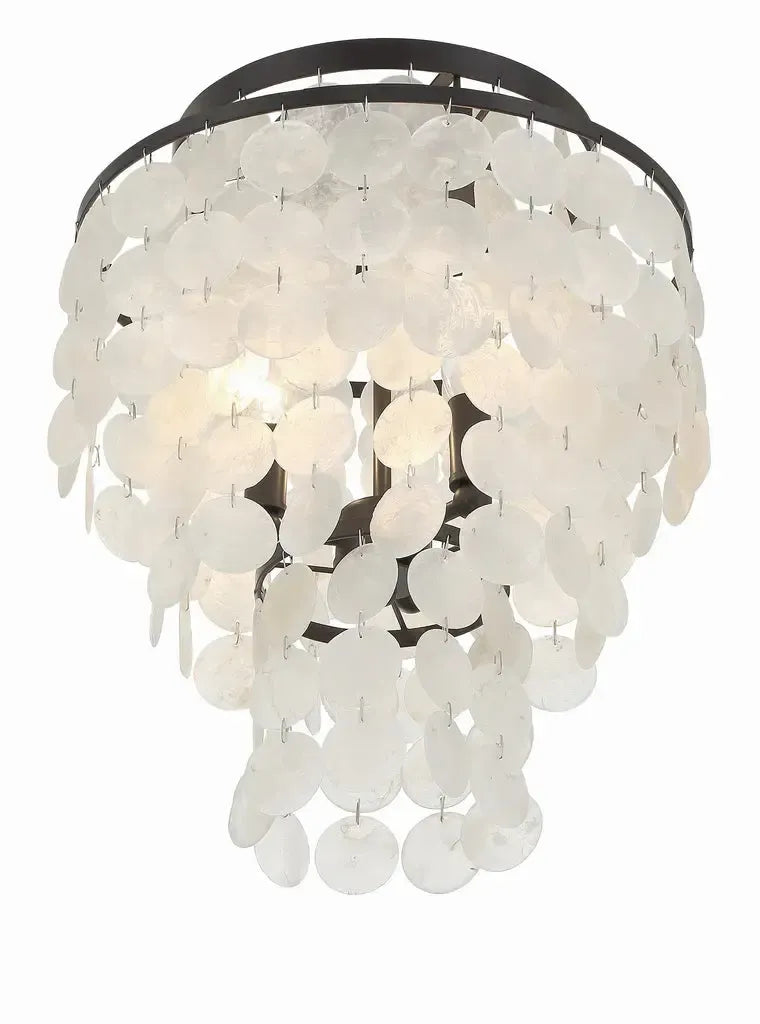 Gigi Collection - 3 Light Flush Mount - Dark Bronze - Designer Chandelier Australia