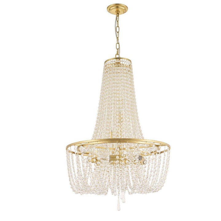 Bailey Collection - Basket Chandelier - W:46cm - Gold