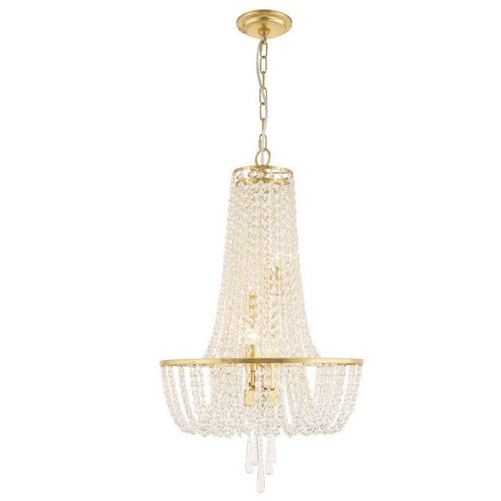 Bailey Collection - Basket Chandelier - W:46cm - Gold