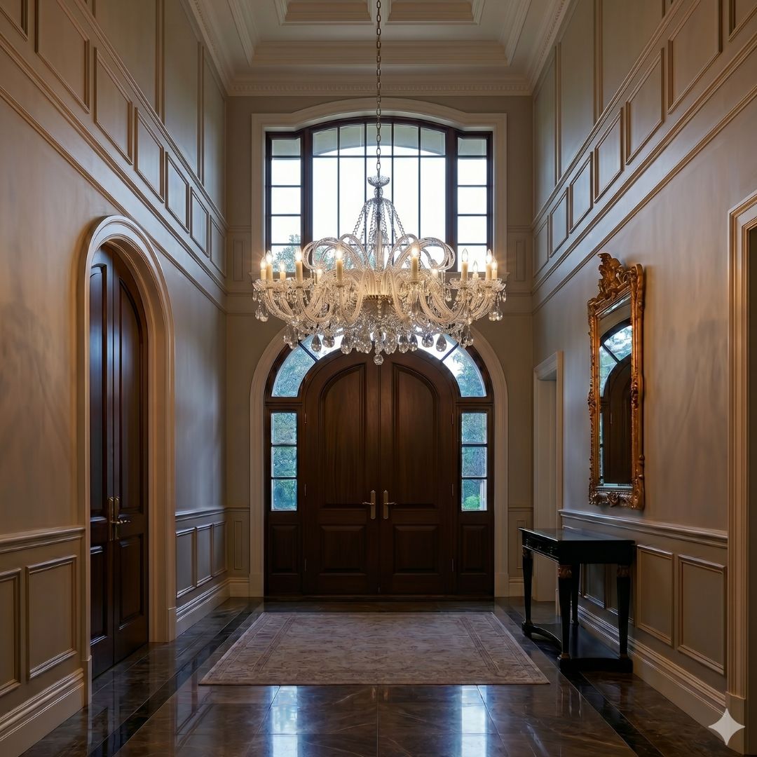 Bohemian Prague 14 Arm Crystal Chandelier - Chrome Fixtures