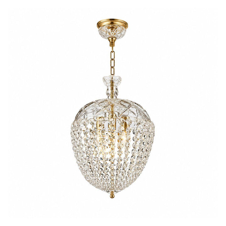 Bohemian Basket Chandelier - W:30cm - Brass Fixtures